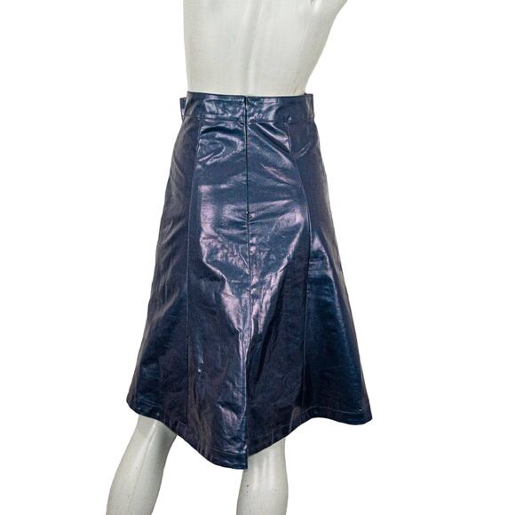 JOHN ELLIOTT Belted Skirt Plastic Blue size 1 Fall 2018 - Picture 4 of 13